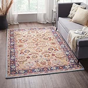 Buy Trident Indulgence Hand Tufted 100% Wool with Cotton Backing Rugs ...