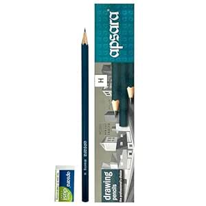Apsara Drawing Pencils H, Special Impregnated Lead, Glide Effortlessly ...