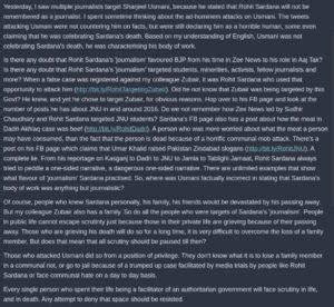 On Rohit Sardana death and reactions aftermath