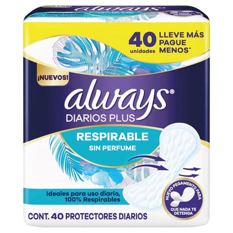 ALWAYS PLUS PROTECTOR DIARIO X 40 U RESIRABLE con 25% de DESCUENTO ...