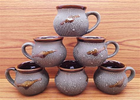 Buy LAGHIMA JADON Ceramic Coffee/Tea Cup Matka Shape Cups 120ML ...