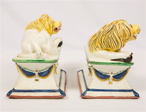 Antique Lion Figures French Creamware 18th Century For Sale at 1stDibs ...