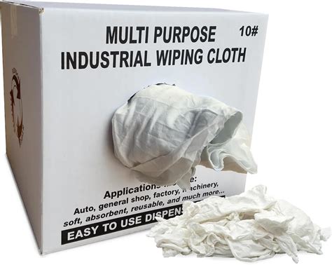 Amazon.com: SupremePlus Recycled White Knit Rags - Shop Bulk Cleaning ...