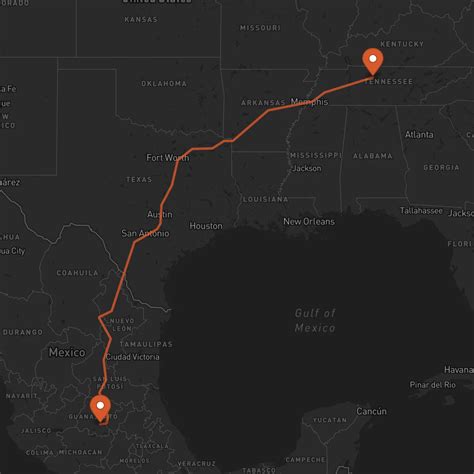 Nashville, Tennessee to Celaya | Control Terrestre