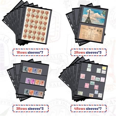 Lewtemi 20 Sheet Stamp Pages for Stamp Album Binder 1/2/3/4 India | Ubuy