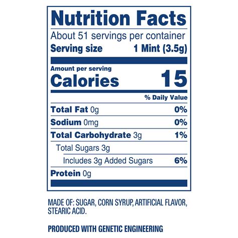 Mint Drink Nutrition Facts at Robin Clark blog