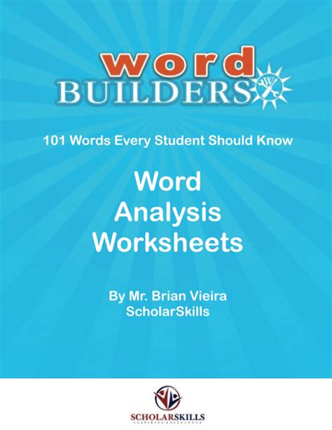 Word Builders 101 Workbook: Word Analysis Worksheets for 101 Words ...