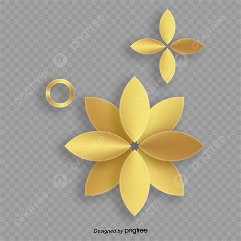 Petals Element Hd Transparent, Png Elements In Golden Petals And ...