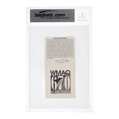 1997 Packers vs Bears Ticket (Beckett Authentic) | Pristine Auction