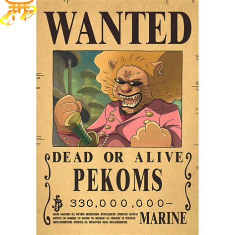 Poster Wanted Pekoms - One Piece™ – Figurine Manga France®