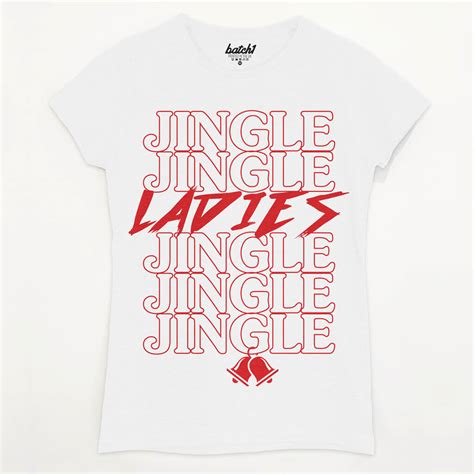 Jingle Ladies Women's Christmas T Shirt By Batch1 | notonthehighstreet.com