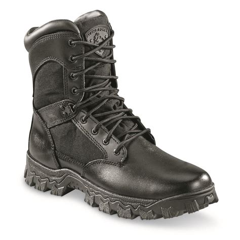 Rocky Men's 8" Alpha Force Waterproof Side-Zip Duty Boots - 115827 ...
