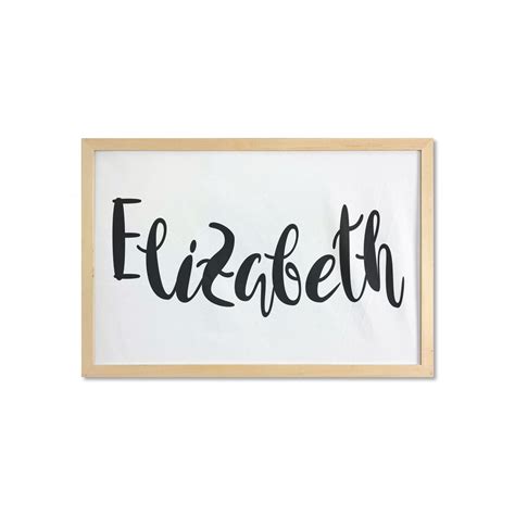 Elizabeth Name Cursive