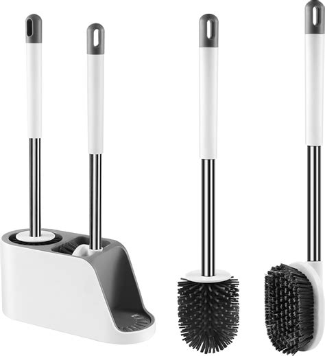Amazon.com: kickleen Toilet Bowl Brush Holder Set-Compact Hidden Toilet ...