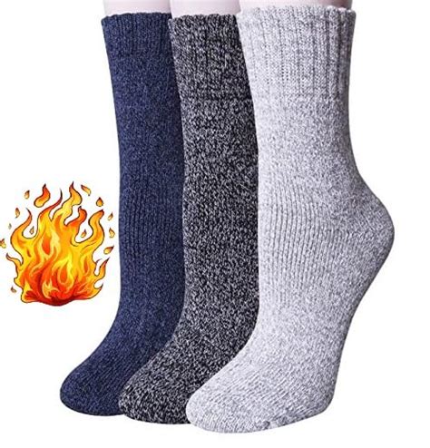 Buy Alexvyan 3 Pair Men Two Color Solid Soft & Woolen Cozy Knitted ...