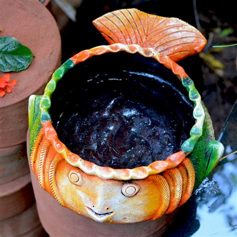 Terracotta Fish Planter