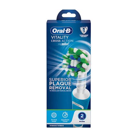 Oral B Vitality 100 Blue Criss Cross Electric Rechargeable Toothbrush ...