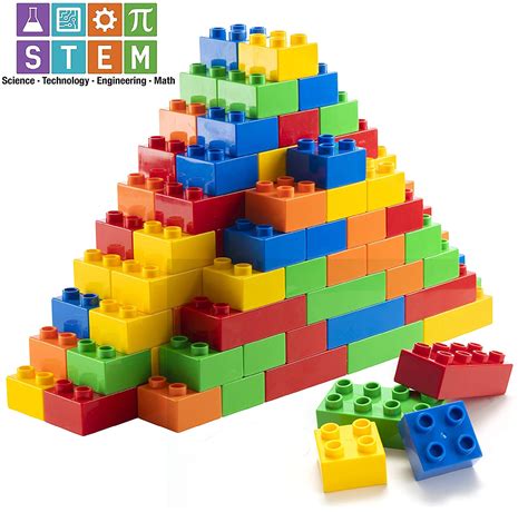 100/140 Pcs DIY Color Puzzle Building Block, Building Blocks SetPlastic ...