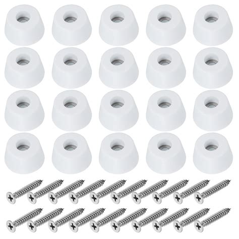 Uxcell Cutting Board Feet Non Slip Rubber Feet Bumpers with Screws 20 ...