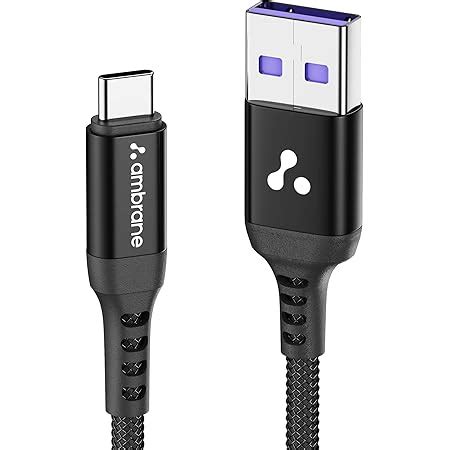 Ambrane Ultra Fast Type C Charging Cable 6.5A / 65W, Perfectly ...