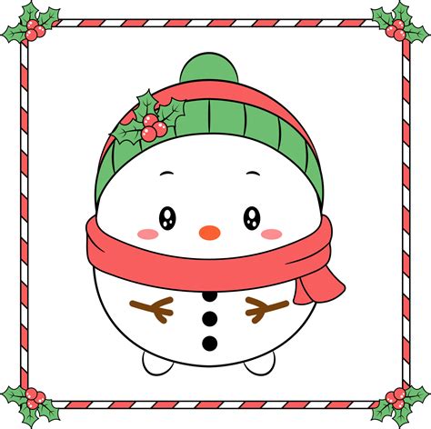 Cute Snowman Drawing