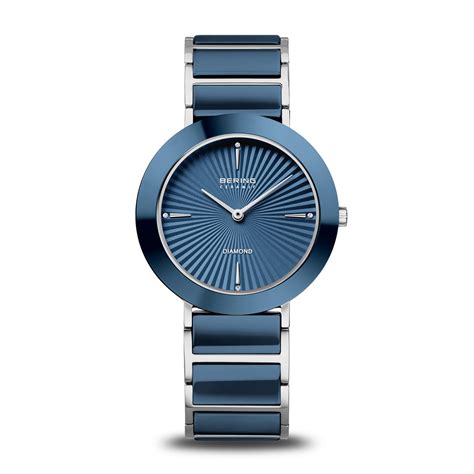 Bering Ceramic Blue Dial Analog Watch For Women’s – 11435-707 – Sai ...