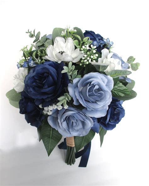 Flower Bouquet Bridal Navy Blue at Kai Chuter blog