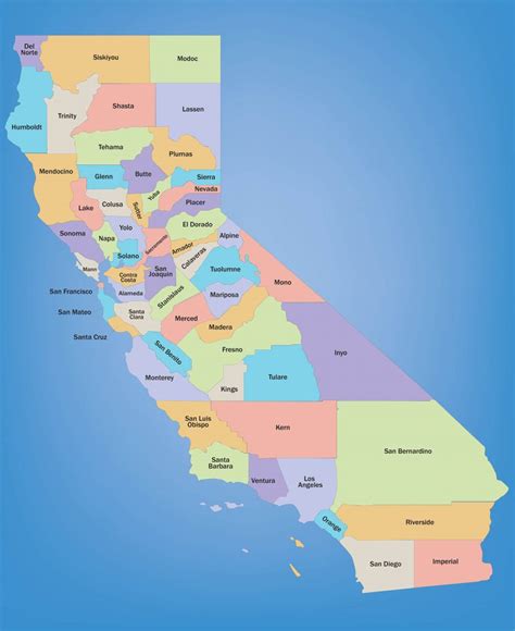 Interactive Map of California 的图像结果