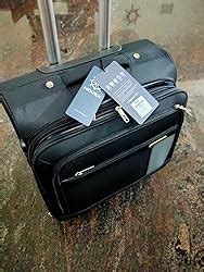 Buy NOVEX Polyester Black Small Overnighter Laptop Trolley Bags with ...
