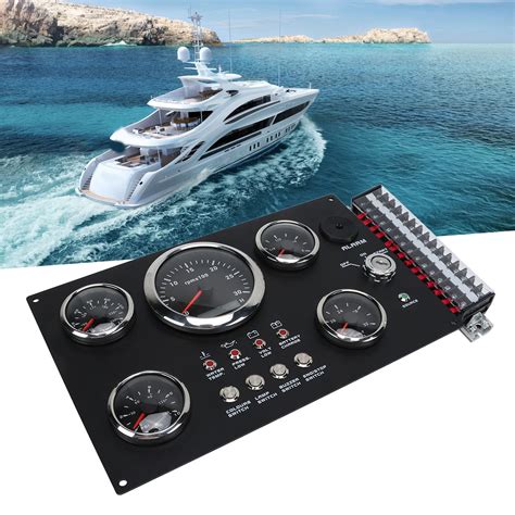 5 Gauge Cluster Kit Digital Dashboard Gauge Set Engine Speedometer ...