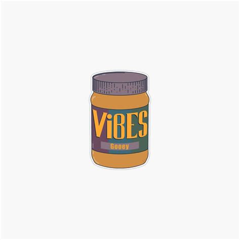 Onim Peanut Butter Vibes Sticker - Walmart.com