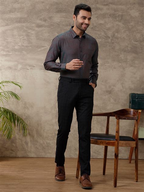 Men Cotton Rich Full Sleeves Shirt Grey T12 CK11