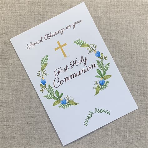 First Holy Communion Cards Printable Free Printable Templatesfirst ...