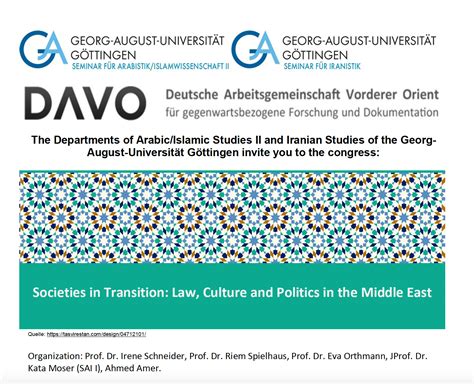 Call of Paper – Congress on “Societies in Transition: Law, Culture and Politics in the Middle ...