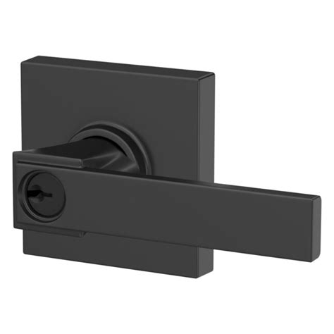 Schlage Northbrook- Collins Matte Black Universal Exterior Keyed Entry ...