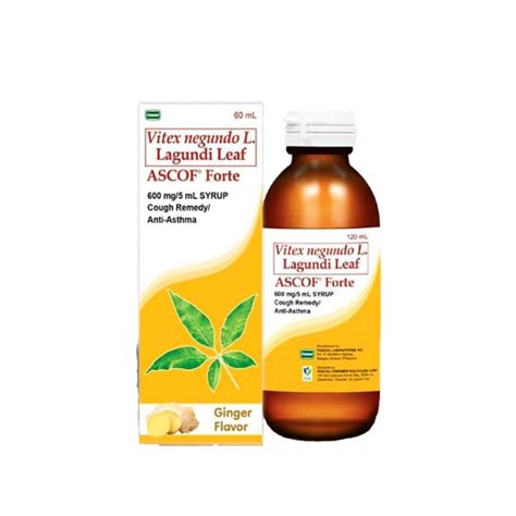 Best Ascof Forte (Ginger) Dry Cough Medicine Price & Reviews in Philippines 2024