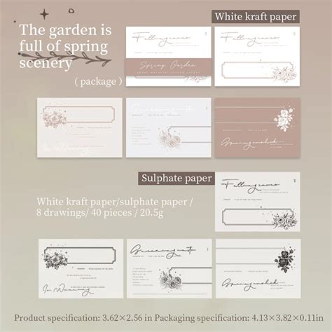 Spring Garden series note paper
