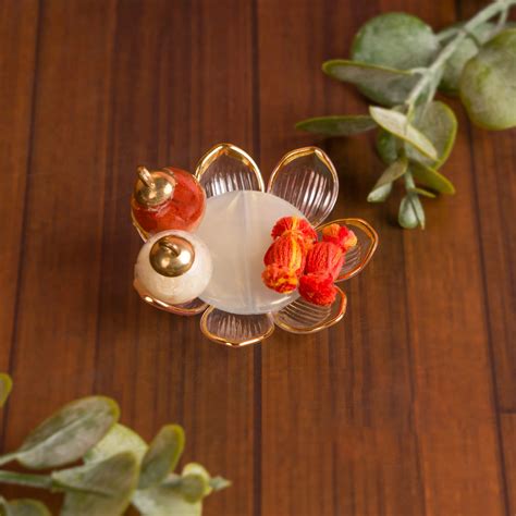 Compact Roli Chawal Plate for Rakhi Puja | The Zappy Box