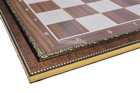 Wooden Laminated 21" Chess Board Game Set - Handcrafted with 3.75" Woo