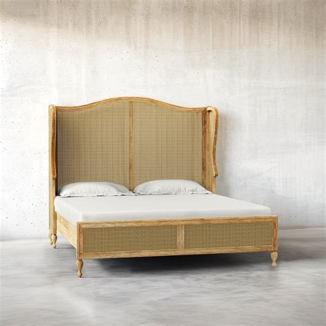 Chantel Natural Rattan Cane Bed | Crafts Mill Bespoke Furniture