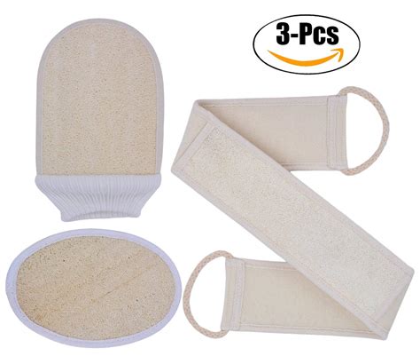 Buy Kapmore Shower Sponge Set, 3 Pcs Back Scrubber Loofah Shower ...