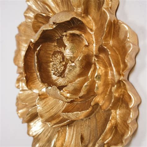 Flower Wall Decor Gold Online - Premium Wall Decoration | Nestasia