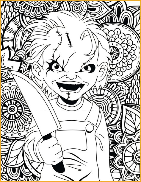 Scary Coloring Pages at GetColorings.com | Free printable colorings ...