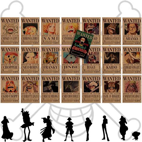 One Piece Wanted Bounty Poster 22 Pieces One Piece Retro | Desertcart INDIA