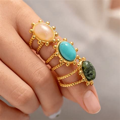 Vintage Stone Resizable Ring – Dimplery