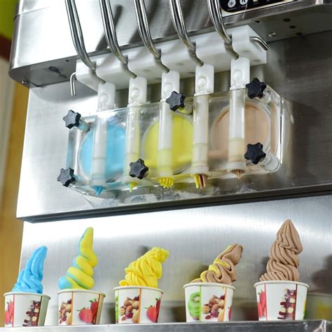 Buy Kolice Commercial 5 Flavors Soft Serve Ice Cream Machine, Ice Cream ...