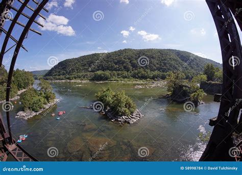 Harpers Ferry - Tubing on the Potomac River Stock Photo - Image of view ...