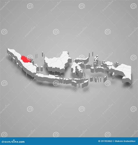 Riau Province Location Indonesia 3d Map Stock Vector - Illustration of plan, indonesian: 291953863