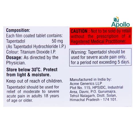 Vorth TP 50 Tablet 10's Price, Uses, Side Effects, Composition - Apollo ...