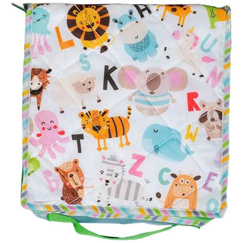 Box Pouch [10x10]" - White Alphabet – Rosada Baby